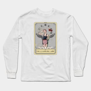 Cleaning Lady Tarot Card, Funny Tarot for The Maid Long Sleeve T-Shirt